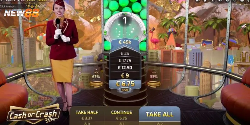 Thủ thuật chơi cash or crash dễ thắng 