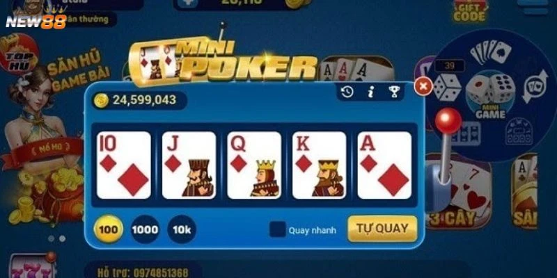Cách chơi mini poker - Bí quyết chọn thời điểm quay 2 So sánh Poker truyền thống với Mini Poker